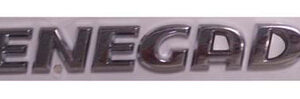 Mopar "Renegade" Badge Decal for 2005-2007 Liberty KJ