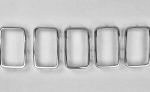 Chrome Grill Rings for Grand Cherokee WK2 2017-2020