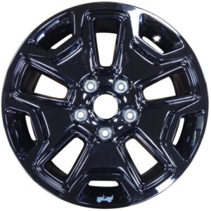 Mopar 17" High Gloss Black Willys Wheeler Wheel for 2007-2025 Wrangler JK/JL, 2020-2025 Gladiator JT, 2006-2010 Commander XK and 1999-2022 Grand Cherokee WJ/WK/WK2