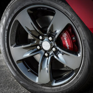 Mopar Red Vapor Edition SRT8 Black Chrome Wheel for 2011-2022 Grand Cherokee WK2