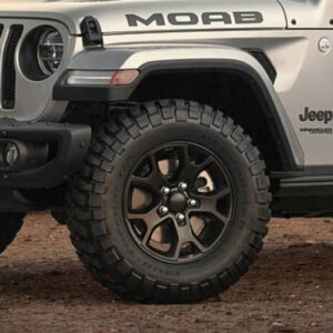 Mopar 17" Black Moab Wheel for 2018-2025 Wrangler JL & 2020-2025 Gladiator JT