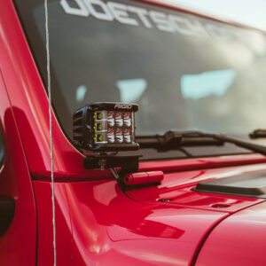 Rigid Industries JL A-Pillar Mount (Fits 2 D-Series, 2 D-SS, 2 SR-M or 2 Ignites) for 2018-2025 Wrangler JL & 2020-2025 Gladiator JT