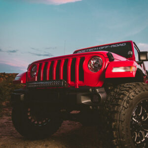 Rigid Industries 20" Curved LED Light Bar Bracket (Fits 1 20" RDS or Radiance+ Curved) for 2018-2025 Wrangler JL & 2020-2025 Gladiator JT with Factory OEM Steel Bumper