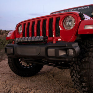 Rigid Industries 20" Adapt LED Light Bar Bracket (Fits 1 20" Adapt) for 2018-2025 Wrangler JL & 2020-2025 Gladiator JT with Factory OEM Steel Bumper