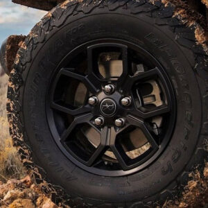 Mopar 17" Satin Black Willys Wheel for 2018-2025 Wrangler JL & 2020-2025 Gladiator JT