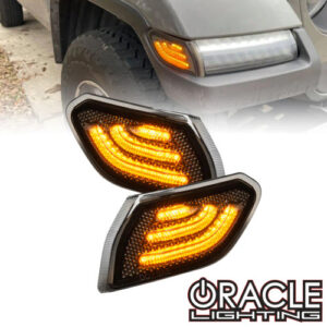 Oracle Lighting Smoked Lens LED front Sidemarkers for 2018-2025 Wrangler & 2020-2025 Gladiator