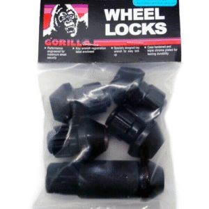 Gorilla Automotive Black 14mm x 1.50 Factory Style Bulge Lug Nuts and Wheel Lock kit for 2018-2025 Wrangler JL with Factory Style Wheels (set of 18 lugs and 5 locking lugs)
