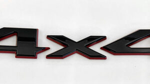 Mopar Gloss Black and Red 4x4 Badge for the 2021-2025 Grand Cherokee L & 2022-2025 Grand Cherokee WL