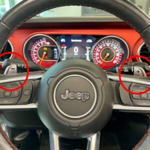 Infotainment Steering Wheel Paddle Shifter Upgrade for the 2018-2024 Wrangler JL and 2020-2024 Gladiator JT
