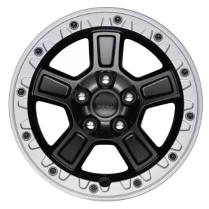 Mopar 17-inch "Lights Out Black" Bead Lock Wheel for 2007-2018 Wrangler JK & 2018-2025 Wrangler JL & 2020-2025 Gladiator JT