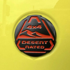 Mopar Desert Rated Badge for 2018-2025 Wrangler JL and 2020-2025 Gladiator JT