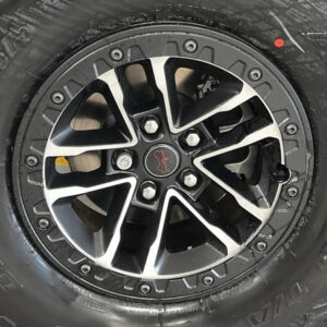 Mopar 17" Bead Lock Capable Wheel with a Machined Face and Satin Black Pockets for 2018-2025 Wrangler JL & 2020-2025 Gladiator JT