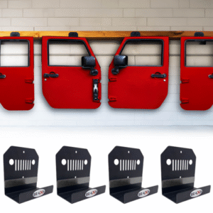 EZ4X4 Garage Wall Door Storage Hangers - Gladiator & Wrangler 4DR Version
