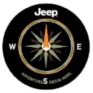 Mopar Adventure Begins Here Tire Cover for 1997-2006 Wrangler TJ, 2007-2018 Wrangler JK, and 2002-2007 Liberty KJ