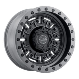 Black Rhino Abrams Textured Matte Gunmetal Wheel for 2007-2025 Wrangler JK/JL and 2020-2025 Gladiator JT
