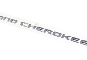 Chrome Grand Cherokee and Flag Front Door Badge for the 2021-2025 Grand Cherokee L and 2022-2025 Grand Cherokee WL
