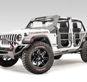 Fab Fours Front Half Tube Door for 2018-2025 Wrangler JL and 2020-2025 Gladiator JT