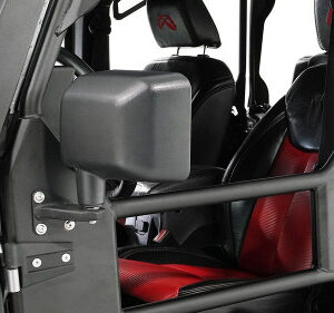 Fab Fours Tube Door Side Mirror Brackets for 2007-2025 Wrangler JK/JL and 2020-2025 Gladiator