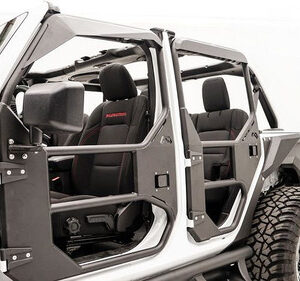Fab Fours Front Full Surround Tube Door for 2018-2025 Wrangler JL and 2020-2025 Gladiator JT