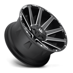 Fuel Off-Road Contra Matte Black & Milled Wheel for 2007-2020 JK/JL & 2020 Gladiator JT