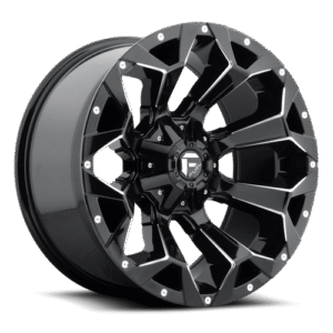 Fuel Off-Road D576 Assault Gloss Black and Milled Wheel for 2007-2021 Wrangler JK/JL and 2020-2021 Gladiator JT