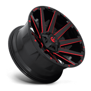 Fuel Off-Road Contra Gloss Black w/Candy Red Wheel for 2007-2020 Wrangler JK/JL & 2020 Gladiator JT