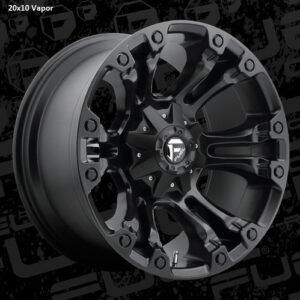Fuel Off-Road D560 Vapor Matte Black Wheel for 2007-2025 Wrangler JK/JL and 2020-2025 Gladiator JT