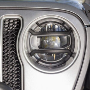 Rugged Ridge Elite Euro Headlight Guard Kit for 2018-2025 Wrangler JL and 2020-2025 Gladiator JT