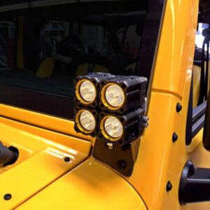 KC HiLiTES Windshield A-Pillar Light Mount Brackets for 2007-2018 Wrangler JK