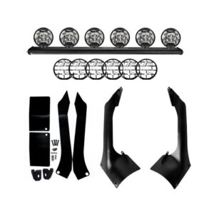 KC HiLites 50" Overhead Xross Slimlite 6-Light Bar System for 2018-2025 Wrangler JL and 2020-2023 Gladiator JT