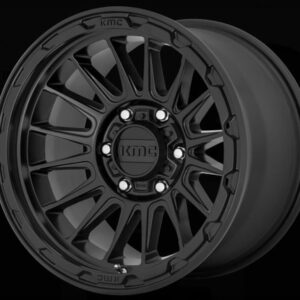 KMC Wheels KM542 Impact Wheel in Satin Black for 2007-2018 Wrangler JK, 2018-2025 Wrangler JL, and 2020-2025 Gladiator JT