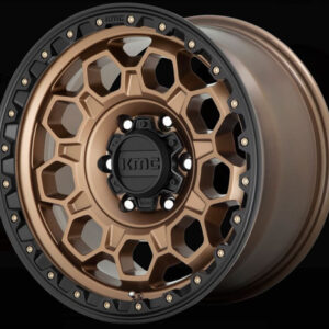 KMC Wheels KM545 Trek Wheel in Matte Bronze with Black Lip for 2007-2018 Wrangler JK, 2018-2025 Wrangler JL, and 2020-2025 Gladiator JT