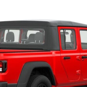 Mopar Standard Black Vinyl Soft Top with Clear Window for 2020-2025 Gladiator JT