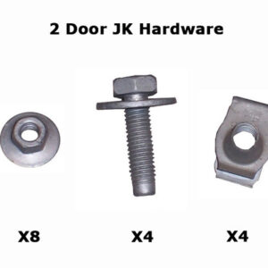 Mopar Mounting Hardware for 2 Door Wrangler JK Side Steps for 2007-2018 Wrangler JK
