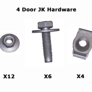 Mopar Mounting Hardware for 4 Door JK Wrangler Side Steps for 2007-2018 Wrangler JK