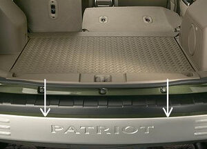 Mopar Paintable Rear Bumper Molding for 2007-2010 Patriot MK