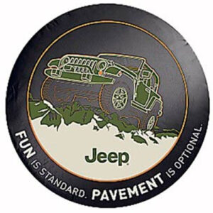 Mopar Pavement is Optional Tire Cover for 1997-2018 Wrangler TJ/JK and 2002-2007 Liberty KJ