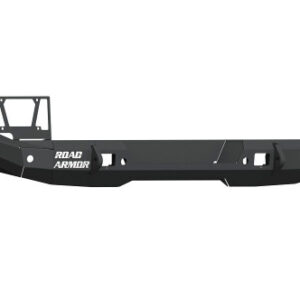 Road Armor Stealth Full Width Rear Bumper with Tire Carrier Hole in Texture Black for 2018-2023 Wrangler JL