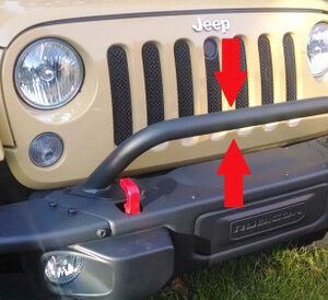 Rubicon 10th Anniversary/Hard Rock Front Bumper Hoop for 2007-2018 Wrangler JK