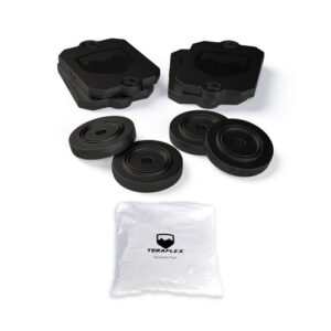 Teraflex 0.5" Bump Stop Strike Pad Shim Kit Front and Rear for 2018-2025 Wrangler JL