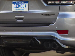 Mopar Trackhawk Rear Bumper Package for 2017-2022 Grand Cherokee WK2