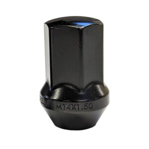Gorilla Automotive Black 14mm x 1.50 Factory Style Bulge Lug Nuts for 2018-2025 Wrangler JL with Factory Style Wheels (set of 23)