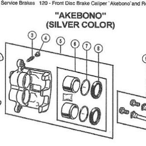 Front Brake Pad Kit for 1999-2004 Grand Cherokee WJ