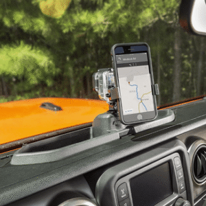 Rugged Ridge Dash Multi-Mount with Phone Holder for 2018-2023 Wrangler JL
