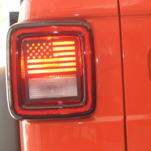 Jeep Wrangler JL "FLAG" Halogen Taillight Guards for 2018-2025 Wrangler JL